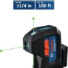 BOSCH GPL100-30G Green-Beam Self-Leveling Alignment Laser, Includes 2 AA Batteries, Built-In Multipurpose Mount, & Hard Carrying Case BOSCH GPL100-30G Green-Beam Self-Leveling Alignment Laser, Includes 2 AA Batteries, Built-In Multipurpose Mount, & Hard Carrying Case