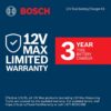 BOSCH GSR12V-300HXB22 12V Max Brushless 1/4 In. Hex Two-Speed Screwdriver Kit with (2) 2.0 Ah Batteries