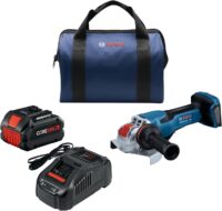 BOSCH GWX18V-13PB14 PROFACTOR™ 18V X-LOCK 5 – 6 In. Angle Grinder with Paddle Switch and (1) CORE18V® 8 Ah High Power Battery