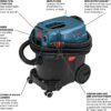 BOSCH VAC090AH Portable 9 Gallon Dust Extractor with Auto Filter Clean and HEPA Filter