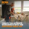Bora Centipede 2 ft. L x 4 ft. W x 2.5 ft. H Folding Work Table Steel 1500 lb. capacity Gray/Yellow