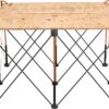 Bora Centipede 30in Folding Work Table Set - No Assembly 9-Strut Collapsible Table 3500lb Weight Limit - 4x4ft Mobile Work Station with Storage Bag, Foldable Work Bench Table - CK9S, Orange/Black