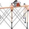 Bora Centipede 30in Folding Work Table Set - No Assembly 9-Strut Collapsible Table 3500lb Weight Limit - 4x4ft Mobile Work Station with Storage Bag, Foldable Work Bench Table - CK9S, Orange/Black