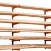 Bora Wood Organizer and Lumber Storage Metal Rack with 6-Level Wall Mount – Indoor and Outdoor Use, In Orange | PBR-001