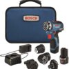Bosch GSR12V-300FCB22 12V Max Drill/Driver with 5-In-1 Flexiclick® System with (2) 2.0 Ah Batteries