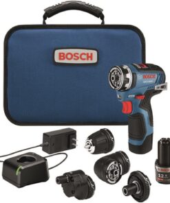 Bosch GSR12V-300FCB22 12V Max Drill/Driver with 5-In-1 Flexiclick® System with (2) 2.0 Ah Batteries