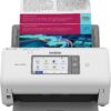 Brother ADS-4700W Professional Desktop Scanner with Fast Scan Speeds, Duplex, Wireless, and Large Touchscreen, White