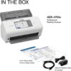 Brother ADS-4700W Professional Desktop Scanner with Fast Scan Speeds, Duplex, Wireless, and Large Touchscreen, White