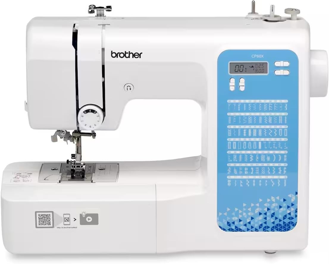 Brother CP80X Computerized Sewing Machine with Preview Quilt Software Bundle, Durable Metal Frame Construction, 80 Built-In Stitches and Smaller Free Arm Brother CP80X Computerized Sewing Machine with Preview Quilt Software Bundle, Durable Metal Frame Construction, 80 Built-In Stitches and Smaller Free Arm