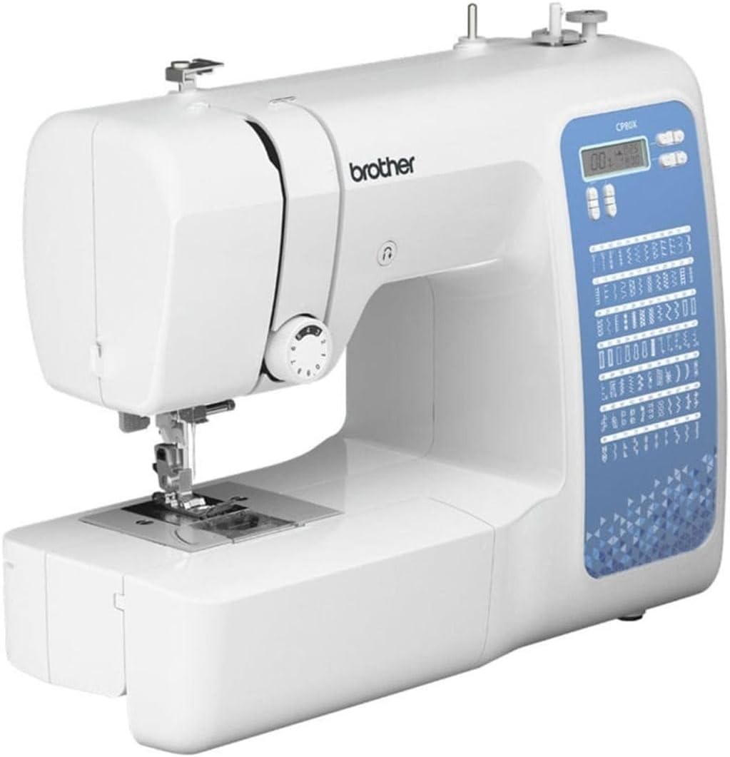 Brother CP80X Computerized Sewing Machine with Preview Quilt Software Bundle, Durable Metal Frame Construction, 80 Built-In Stitches and Smaller Free Arm1 Brother CP80X Computerized Sewing Machine with Preview Quilt Software Bundle, Durable Metal Frame Construction, 80 Built-In Stitches and Smaller Free Arm