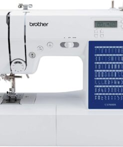 Brother CS7000X Computerized Sewing and Quilting Machine, 70 Built-in Stitches, LCD Display, Wide Table, 10 Included Feet, White