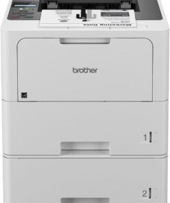 Brother HL-L6210DWT Business Monochrome Laser Printer with Dual Paper Trays, Wireless Networking, and Duplex Printing, White