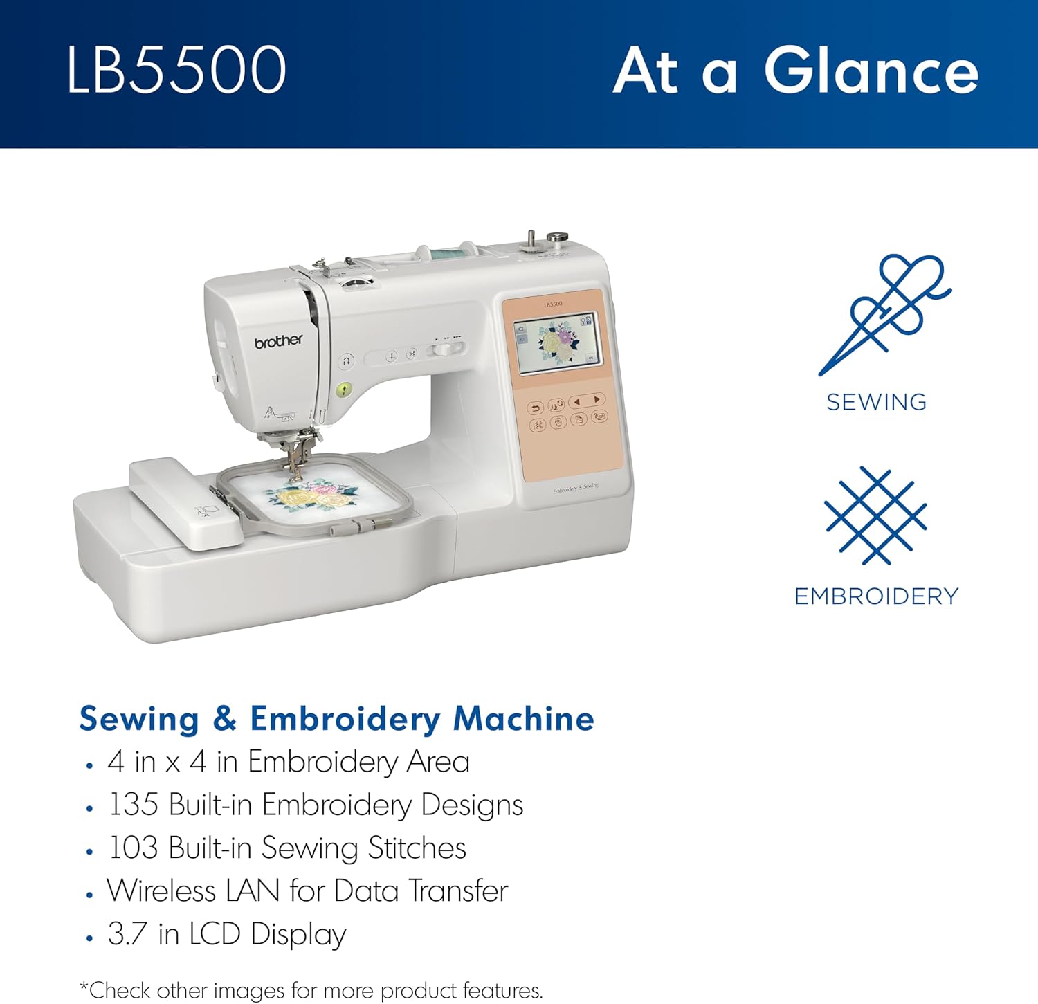 Brother LB5500 Combo Sewing & Embroidery Machine1 Brother LB5500 Combo Sewing & Embroidery Machine