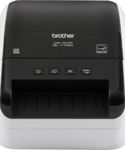 Brother QL-1100c Wide Format Label Printer, Shipping & Postage Labels 4” x 6”, Barcode & QR Code, High Speed, Direct Thermal Printing, Compact, uses DK Drop-in Label Rolls, USB Connectivity