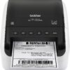 Brother QL-1110NWBC Wide Format, Postage and Barcode Professional Thermal Label Printer with Wireless Connectivity, Black And White, 6.7