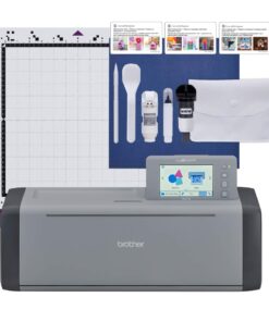 Brother ScanNCut SDX125EGY Electronic DIY Cutting Machine with Scanner, Make Custom Stickers, Vinyl Wall Art, Greeting Cards and More with 682 Included Patterns, Grey