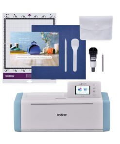 Brother ScanNCut SDX85S Electronic DIY Cutting Machine with Scanner, Make Vinyl Wall Art, Appliques, Homemade Cards and More with 251 Included Patterns Sky Blue
