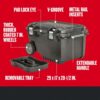 CRAFTSMAN 29-in. Rolling Tool Box with Wheels, Black, Plastic, Lockable (CMST24800)