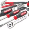 CRAFTSMAN 57 Piece Mechanics Tool Set Home Tool Set, Sockets, Ratchet, Screwdrivers, Hammer, Pliers, Hex Keys, Specialty Bits Hand Tools (CMMT99447)