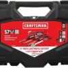 CRAFTSMAN 57 Piece Mechanics Tool Set Home Tool Set, Sockets, Ratchet, Screwdrivers, Hammer, Pliers, Hex Keys, Specialty Bits Hand Tools (CMMT99447)