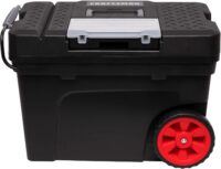CRAFTSMAN Rolling Tool Box with Wheels, Includes Organizers and Trays, Heavy Duty Plastic, Lockable, 15.2