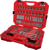CRAFTSMAN Socket Set, 159 Piece Socket Wrench Set Mechanics Tools 1/4-in., 3/8-in., and 1/2-in(, 6 Point and 12 Point (CMMT12125)