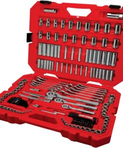 CRAFTSMAN Socket Set, 159 Piece Socket Wrench Set Mechanics Tools 1/4-in., 3/8-in., and 1/2-in(, 6 Point and 12 Point (CMMT12125)
