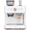Cafe Bellissimo Semi automatic Stainless steel Programmable Wi-Fi Espresso Machine with Drip Tray ( Matte White )