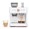 Cafe Bellissimo Semi automatic Stainless steel Programmable Wi-Fi Espresso Machine with Drip Tray ( Matte White )