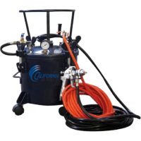 California Air Tools 365 5-Gallon Pressure Pot with Hvlp Spray Gun and Hose