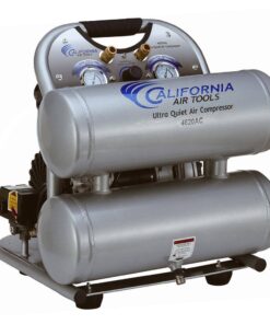 California Air Tools 4620AC Ultra Quiet and Oil-Free 2.0 Hp, 4.6 Gal. Aluminum Twin Tank Electric Portable Air Compress
