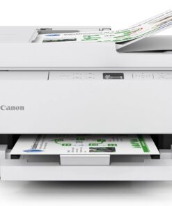 Canon PIXMA TR7120 Wireless Color Inkjet Printer for Duplex Printing, White – Home Printer with Copier/Scanner, Auto Document Feeder, Compact Design, Intuitive Control Panel