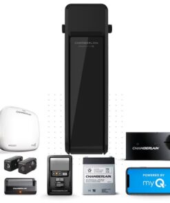 Chamberlain myQ Wall Mount Ultra Quiet Smart Compatible Direct drive Garage Door Opener Wi-Fi Compatibility and Battery Back-Up LED Light