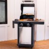Charbroil Commercial Series Grill and Griddle Combo Stainless Steel 2 -Burner Infrared Liquid Propane and Natural Gas Grill