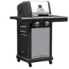 Charbroil Commercial Series Grill and Griddle Combo Stainless Steel 2 -Burner Infrared Liquid Propane and Natural Gas Grill