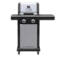 Charbroil Commercial Series Grill and Griddle Combo Stainless Steel 2 -Burner Infrared Liquid Propane and Natural Gas Grill