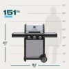 Charbroil Commercial Series Grill and Griddle Combo Stainless Steel 3 -Burner Infrared Liquid Propane and Natural Gas Grill