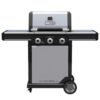 Charbroil Commercial Series Grill and Griddle Combo Stainless Steel 3 -Burner Infrared Liquid Propane and Natural Gas Grill