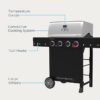 Charbroil Performance Series Black and Silver 4 -Burner Liquid Propane Gas Grill