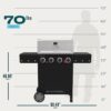 Charbroil Performance Series Black and Silver 4 -Burner Liquid Propane Gas Grill