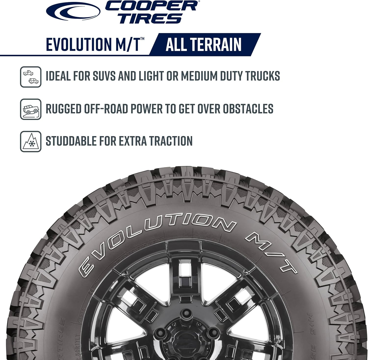 Cooper Evolution M T All-Terrain Tire, 35X12.50R15LT 113Q, Set of 11 Cooper Evolution M/T All-Terrain Tire, 35X12.50R15LT 113Q, Set of 1