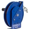 Coxreels SDHL-200 Static Discharge Hand Crank Cable Reel: 200' cable,Blue,3/32" Ø, less cable