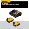 DEWALT 20V MAX Lithium-Ion Battery 2-Pack and Charger, 5.0 Ah, Battery Starter Kit (DCB205-2c) DEWALT 20V MAX Lithium-Ion Battery 2-Pack and Charger, 5.0 Ah, Battery Starter Kit (DCB205-2c)
