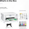 Epson EcoTank ET-3830 Wireless Color All-in-One Cartridge-Free Supertank Printer with Scan, Copy, Auto 2-Sided Printing and Ethernet – The Perfect Printer Productive Families,White Epson EcoTank ET-3830 Wireless Color All-in-One Cartridge-Free Supertank Printer with Scan, Copy, Auto 2-Sided Printing and Ethernet – The Perfect Printer Productive Families,White