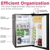 Frigidaire 3.2 Cu. ft. Retro Compact Refrigerator with Side Bottle Opener EFR376, Black Frigidaire 3.2 Cu. ft. Retro Compact Refrigerator with Side Bottle Opener EFR376, Black
