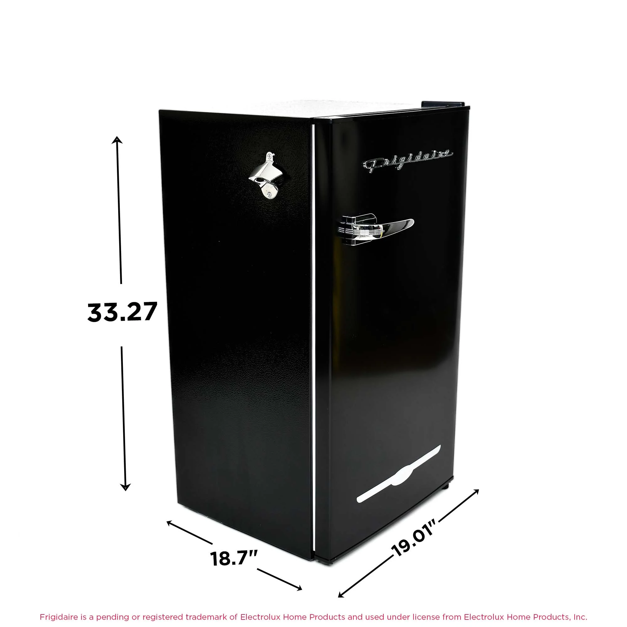 Frigidaire 3.2 Cu. ft. Retro Compact Refrigerator with Side Bottle Opener EFR376, Black89 Frigidaire 3.2 Cu. ft. Retro Compact Refrigerator with Side Bottle Opener EFR376, Black