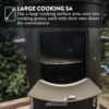 GasOne CSM-18 Vertical Smoker – 18 Inch Heavy Duty Charcoal Smoker – Multipurpose Charcoal BBQ Grill Smoker for Outdoor – Easy Assembly, 1 Access Door Grill with Smoker