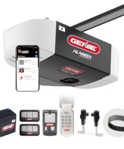 Genie 1-1/4 HPc Smart Compatible Belt drive Garage Door Opener Wi-Fi Compatibility and Battery Back-Up