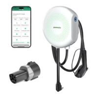 Greenworks Level 2 NEMA 14-50P Plug in EV Electric Vehicle Charging Station -up to 40-Amp / 240 -Volts with 20-ft Cable