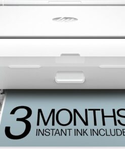 HP DeskJet 2855e Wireless All-in-One Color Inkjet Printer, Scanner, Copier, Best-for-home, 3 month Instant Ink trial included, AI-enabled (588S5A)